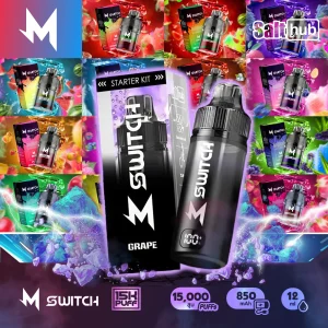 M Switch 15000 Puffs Starter Kit ชุดพร้อมหัว