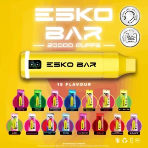Esko Bar 20,000 Puffs (20K) ใช้แล้วทิ้ง 20,000