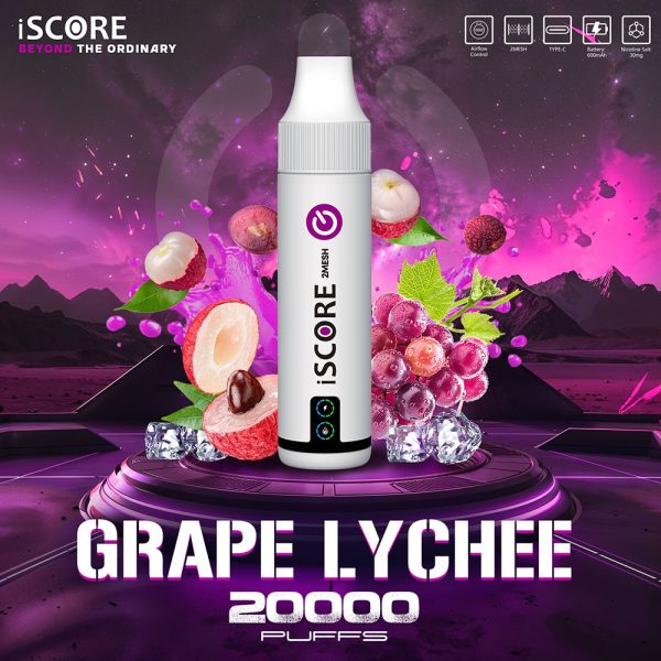 iScore 20000puff– คอยล์คู่รีดกลิ่นชัด มีLEDแสดงปริมาณน้ำยา ดึงรสชัดทุกคำ - Image 6