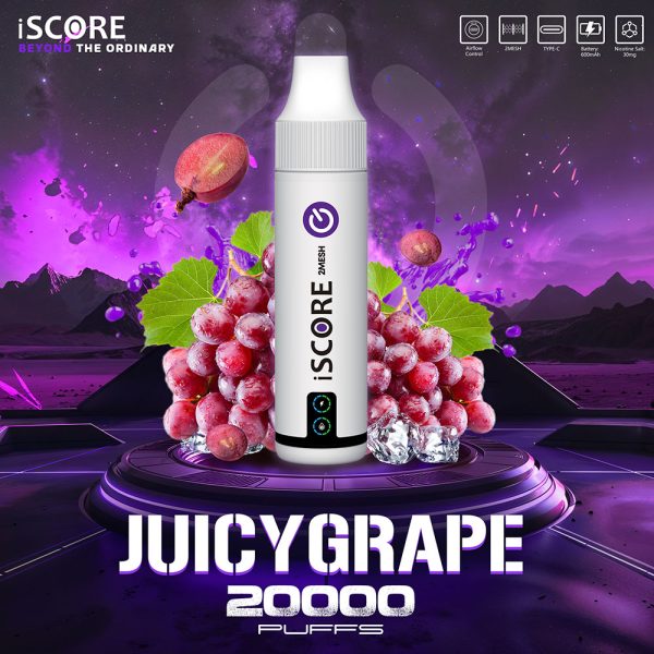 iScore 20000puff– คอยล์คู่รีดกลิ่นชัด มีLEDแสดงปริมาณน้ำยา ดึงรสชัดทุกคำ - Image 8