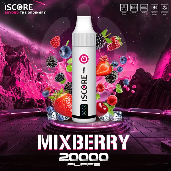 iScore 20000puff– คอยล์คู่รีดกลิ่นชัด มีLEDแสดงปริมาณน้ำยา ดึงรสชัดทุกคำ - Image 10