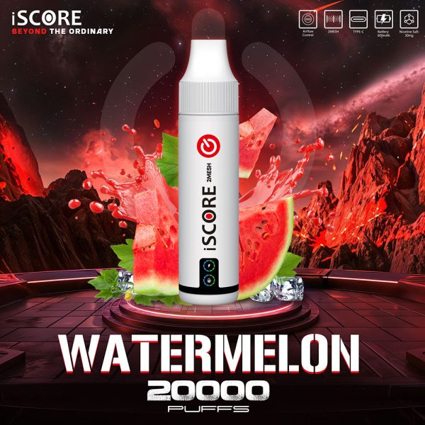 iScore 20000puff– คอยล์คู่รีดกลิ่นชัด มีLEDแสดงปริมาณน้ำยา ดึงรสชัดทุกคำ - Image 2